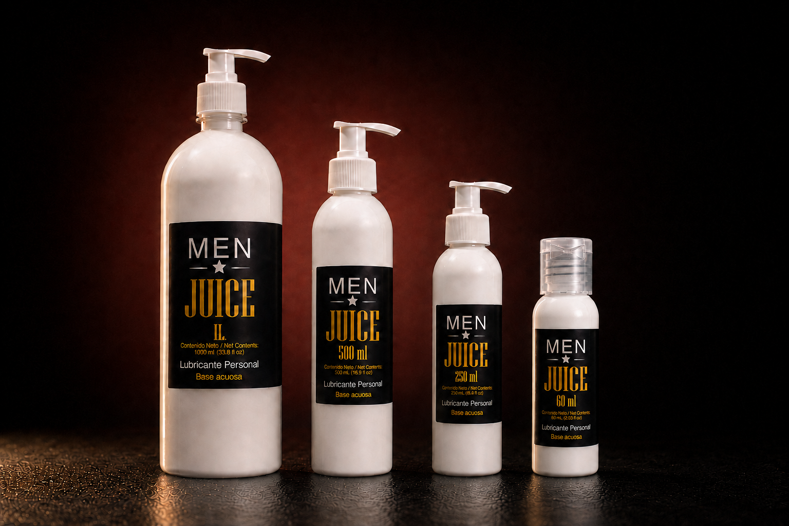 Familia de productos Men Juice de Danes Labs